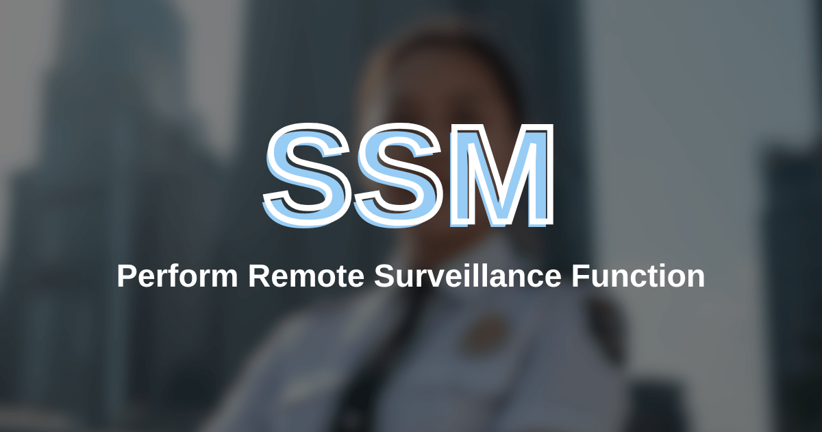 SSM-Perform Remote Surveillance Function - CCCS ILI | WSQ Courses | 70% ...